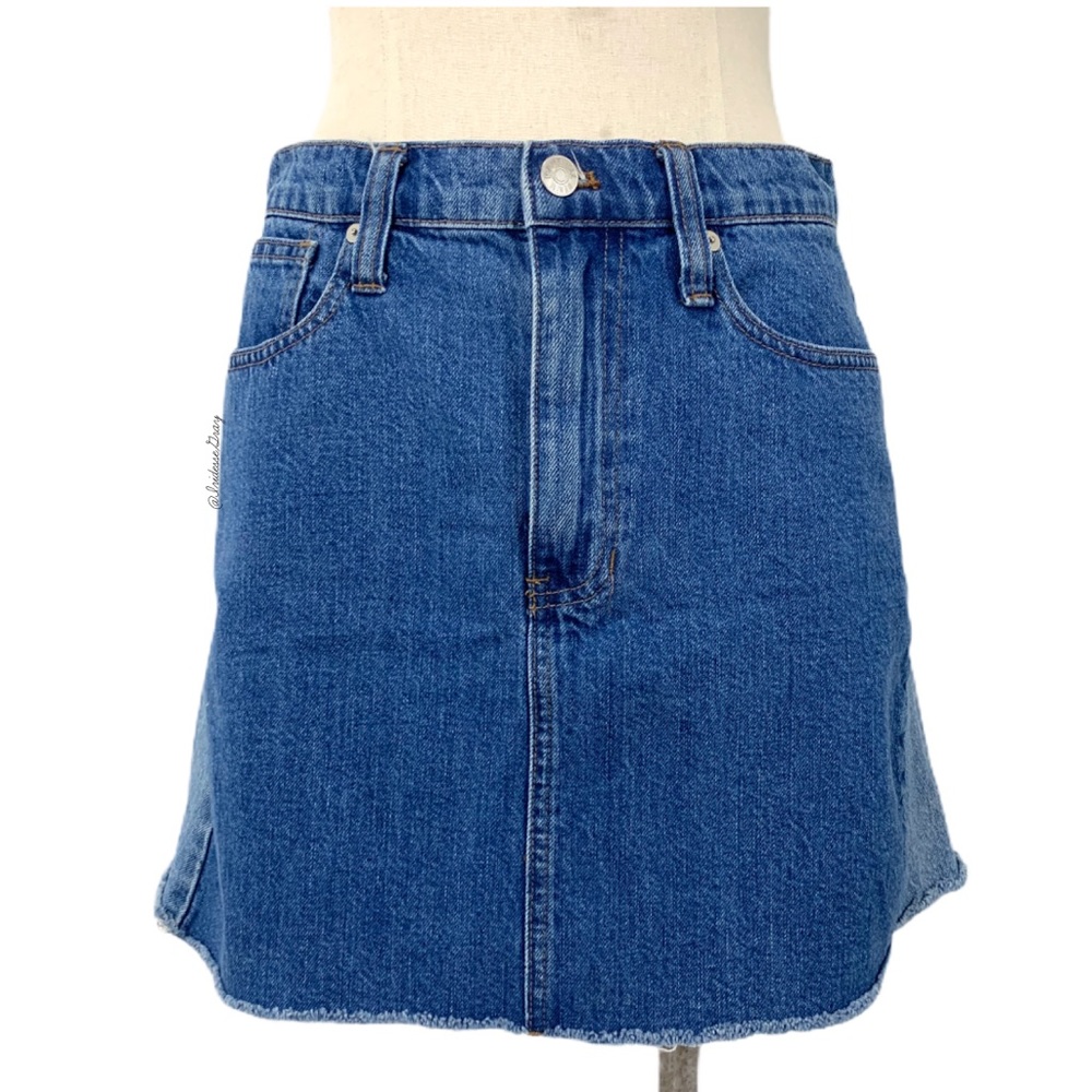 Madewell- Denim Contrast Skirt Size 28